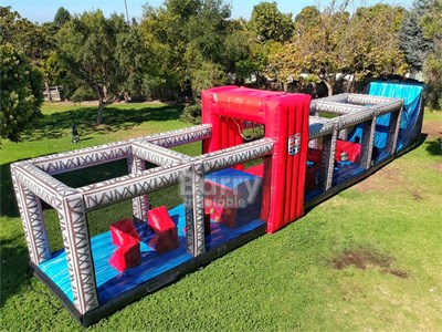 Challenge Obstacle Inflatable Run Obstacles Inflatable Ninja Warrior Course 